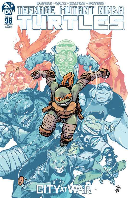 TMNT ONGOING #98 1:10 DIALYNAS VARIANT 2019 TMNT IDW PUBLISHING   