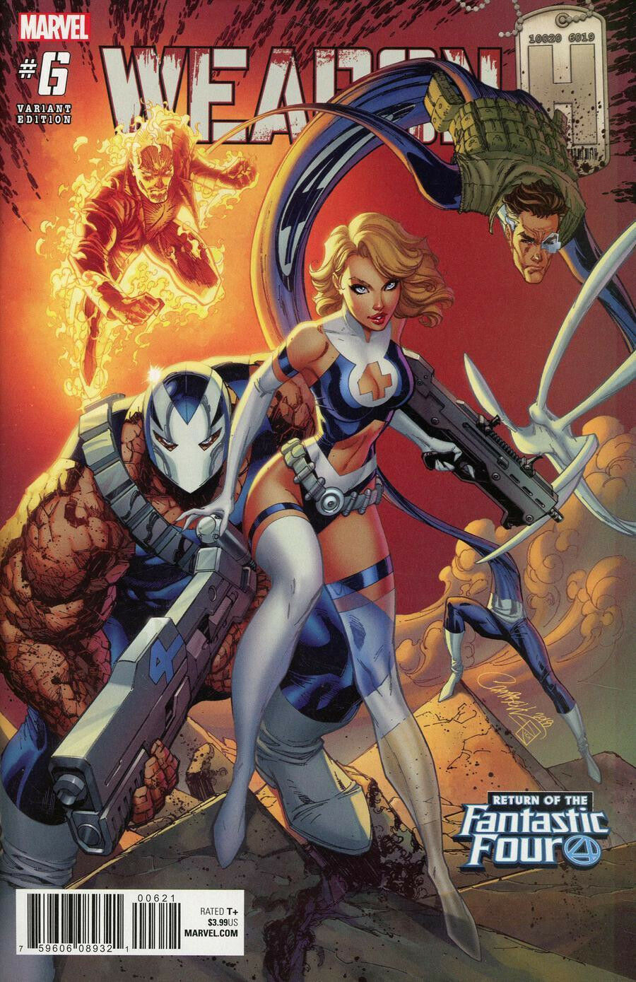 WEAPON H #6 J SCOTT CAMPBELL VARIANT 2018 comic book MARVEL COMICS   