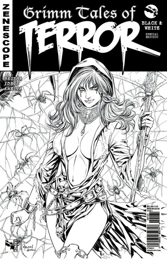 GRIMM TALES OF TERROR BLACK & WHITE SPECIAL EDITION COVER C 2018 comic book ZENESCOPE ENTERTAINMENT INC   