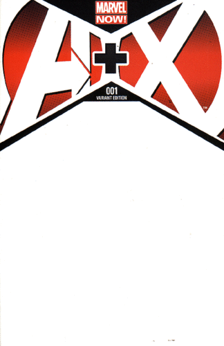 AVENGERS + X-MEN #1 BLANK VARIANT 2012 Avengers MARVEL COMICS