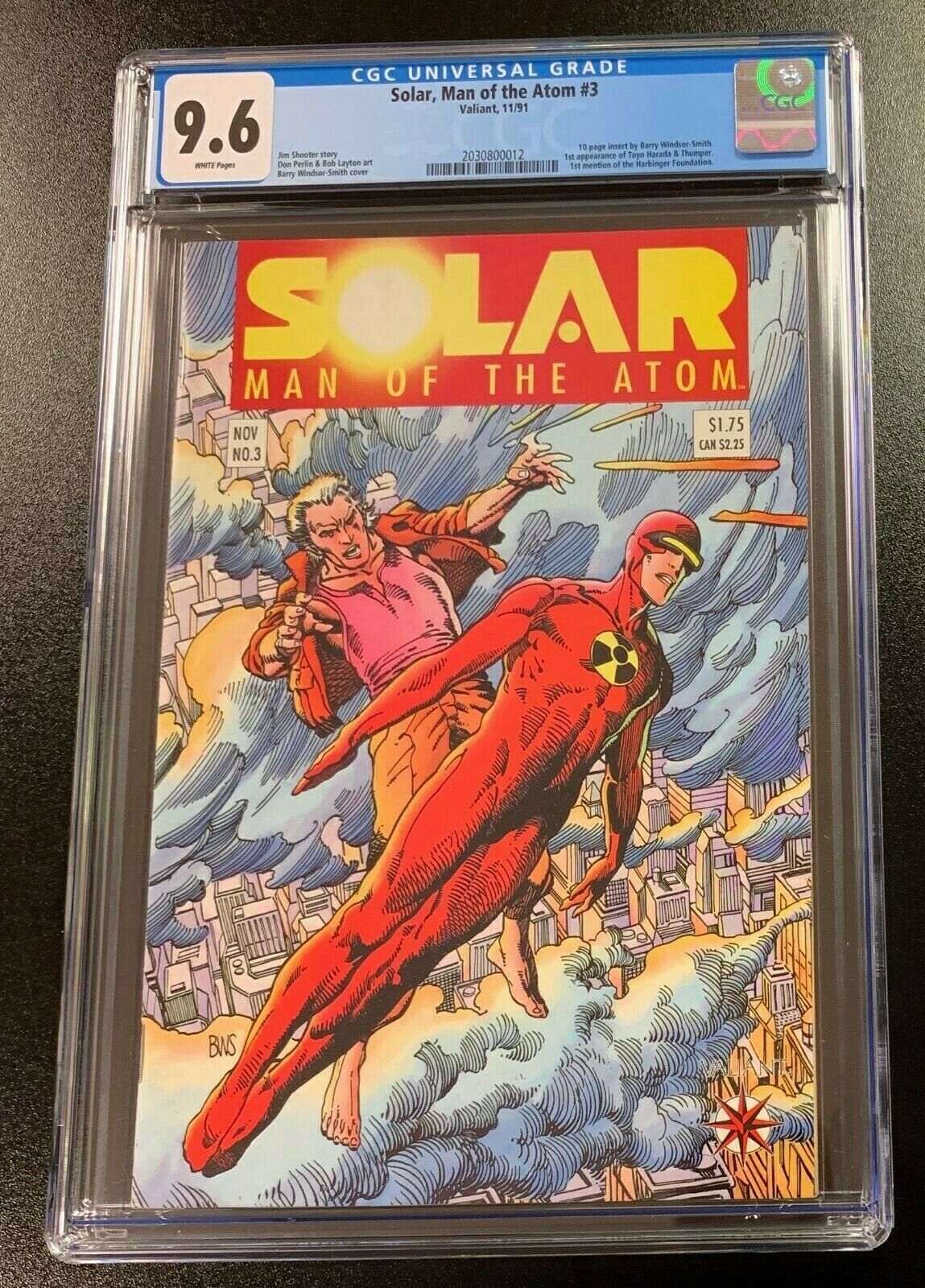 9.6 CGC Solar Man of the Atom #3 1st App Toyo Harada 1991 [2030800012] CGC CGC   