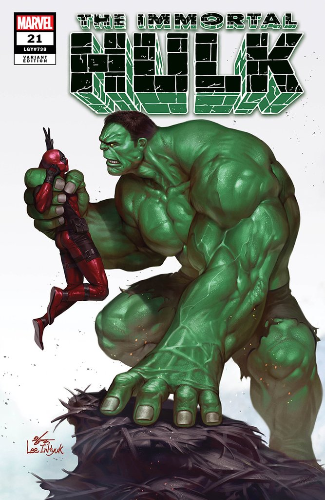 IMMORTAL HULK #21 INHYUK LEE EXCLUSIVE VARIANT 2019 Immortal Hulk MARVEL COMICS   