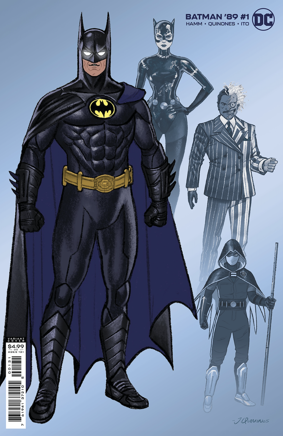 BATMAN 89 #1 (OF 6) 1:25 JOE QUINONES DESIGN CARD STOCK VARIANT 2021 Batman DC COMICS   