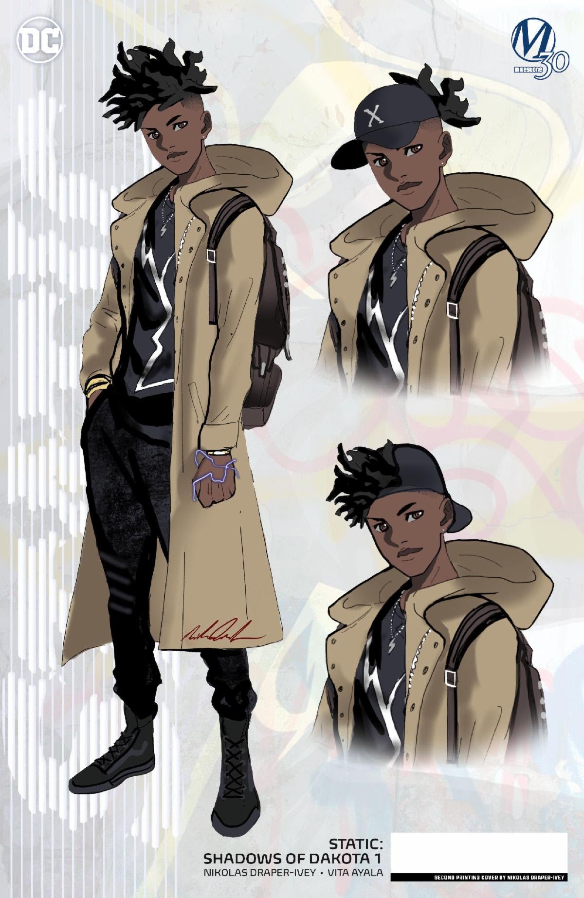 STATIC SHADOWS OF DAKOTA #1 (OF 6) 2ND PRINT VARIANT 2023 Static Shock DC COMICS   