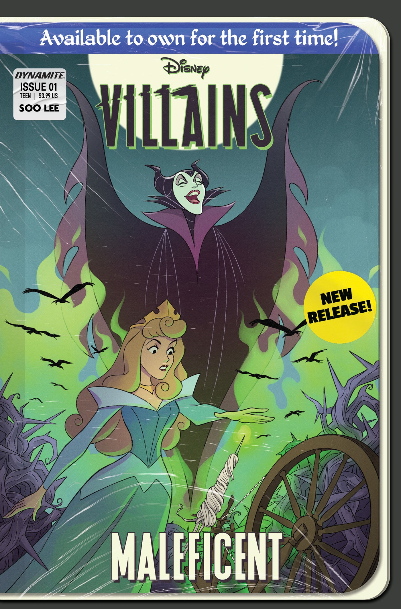 DISNEY VILLAINS MALEFICENT #1 VHS HOMAGE 1:10 VARIANT 2023 Disney DYNAMITE   