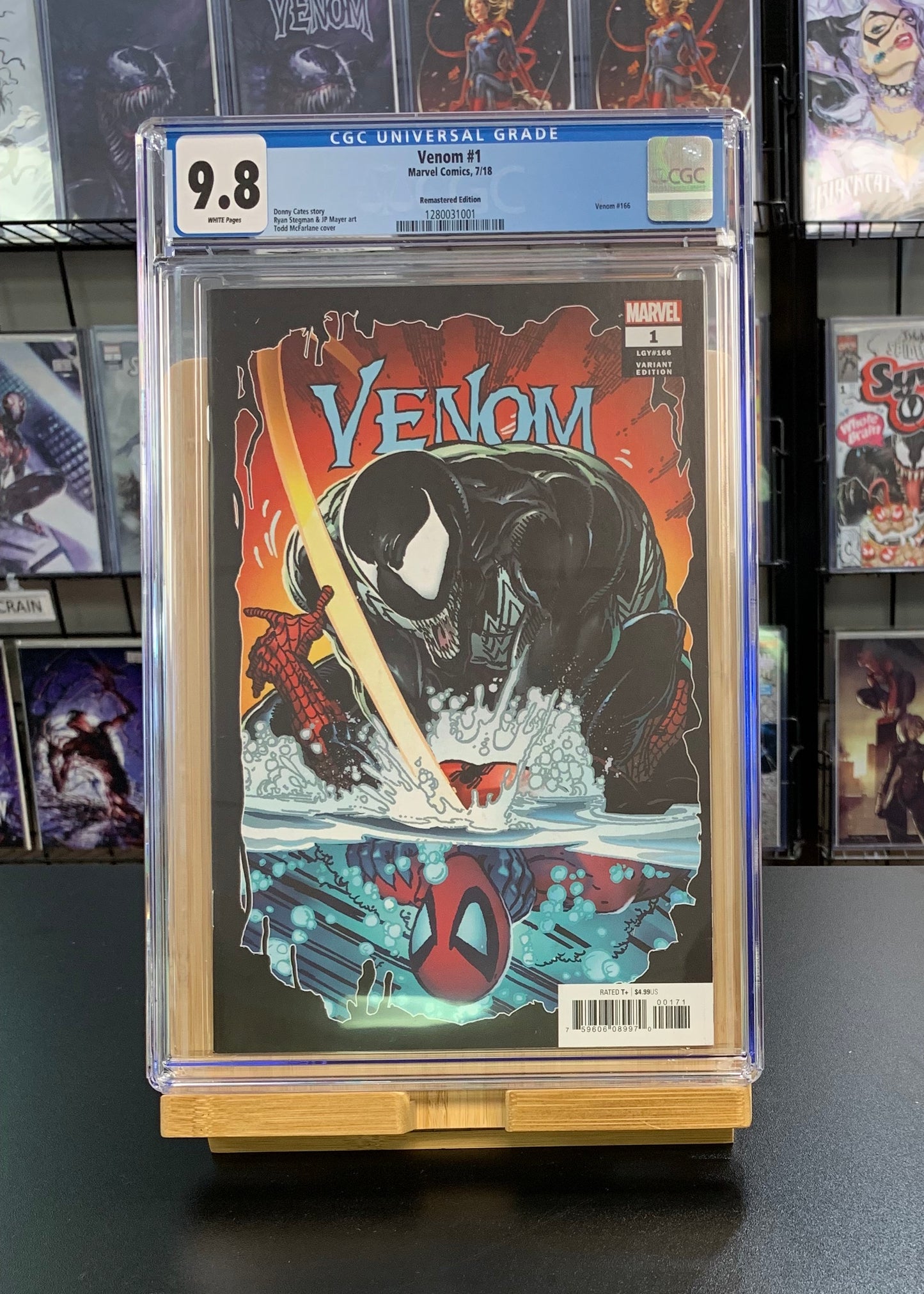 9.8 CGC Venom #1 1:500 Remastered Variant McFarlane Marvel Comics 2018